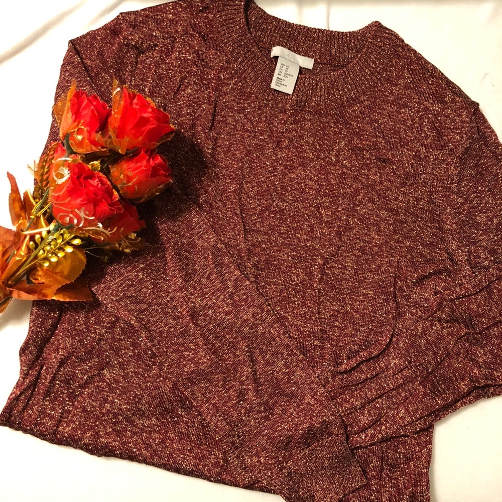 ❤️Shimmery Red Sweater